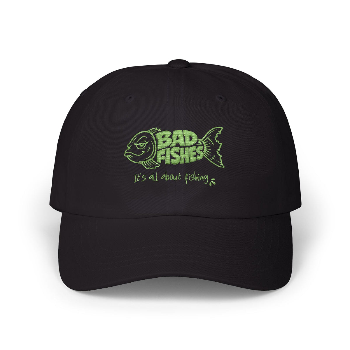 Bad Fishes — Dad Cap Black & Green