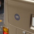 Bad Fishes — Round Sticker Navy Blue
